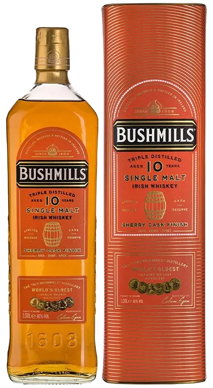 Bushmills 10 Ani Sherry Cask Finish Irish Whiskey 1L
